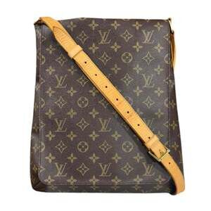 LOUIS VUITTON Brown Monogram Canvas Shoulder Bag